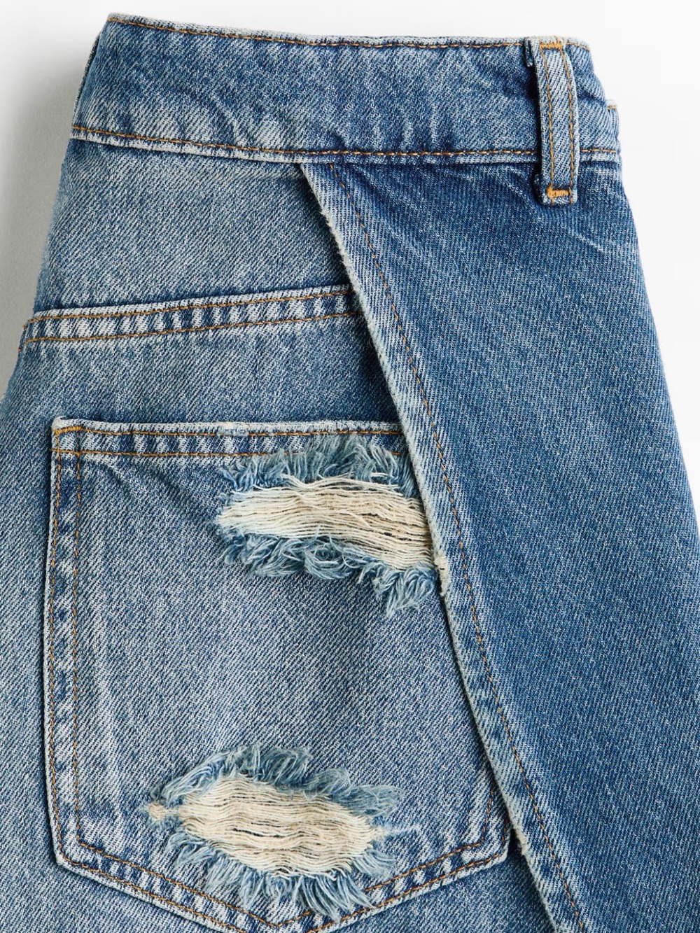 H&M Wrap Detail Denim Shorts New - Picture 5 of 7